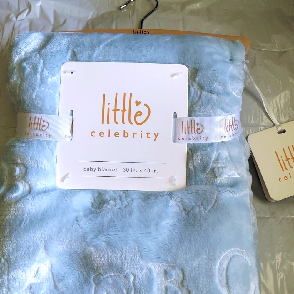 Little celebrity baby boy blanket